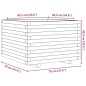 vidaXL Pflanzkübel 70x70x49,5 cm Kiefernholz Imprägniert vidaXL Pflanzkübel 70x70x49,5 cm Kiefernholz Imprägniert