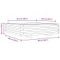 vidaXL Pflanzkübel Weiß 100x100x26,5 cm Massivholz Kiefer vidaXL Pflanzkübel Weiß 100x100x26,5 cm Massivholz Kiefer