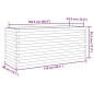 vidaXL Pflanzkübel Weiß 110x40x45,5 cm Massivholz Kiefer vidaXL Pflanzkübel Weiß 110x40x45,5 cm Massivholz Kiefer