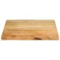 vidaXL Tischplatte mit Baumkante 40x40x3,8 cm Massivholz Mango vidaXL Tischplatte mit Baumkante 40x40x3,8 cm Massivholz Mango