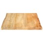 vidaXL Tischplatte mit Baumkante 40x40x3,8 cm Massivholz Mango vidaXL Tischplatte mit Baumkante 40x40x3,8 cm Massivholz Mango