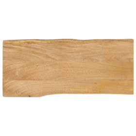 vidaXL Tischplatte mit Baumkante 80x40x3,8 cm Massivholz Mango