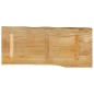 vidaXL Tischplatte mit Baumkante 80x40x3,8 cm Massivholz Mango vidaXL Tischplatte mit Baumkante 80x40x3,8 cm Massivholz Mango