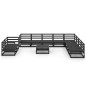 11-tlg. Garten-Lounge-Set Schwarz Massivholz Kiefer 11-tlg. Garten-Lounge-Set Schwarz Massivholz Kiefer