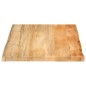 vidaXL Tischplatte mit Baumkante 70x60x3,8 cm Massivholz Mango vidaXL Tischplatte mit Baumkante 70x60x3,8 cm Massivholz Mango