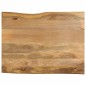 vidaXL Tischplatte mit Baumkante 90x80x3,8 cm Massivholz Mango vidaXL Tischplatte mit Baumkante 90x80x3,8 cm Massivholz Mango