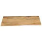 vidaXL Tischplatte mit Baumkante 90x80x3,8 cm Massivholz Mango vidaXL Tischplatte mit Baumkante 90x80x3,8 cm Massivholz Mango