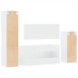 vidaXL 4-tlg. Badmöbel-Set Weiß Holzwerkstoff vidaXL 4-tlg. Badmöbel-Set Weiß Holzwerkstoff