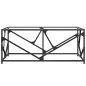 vidaXL Couchtisch mit Glasplatte Transparent 98,5x50x41 cm Stahl vidaXL Couchtisch mit Glasplatte Transparent 98,5x50x41 cm Stahl