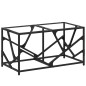 vidaXL Couchtisch mit Glasplatte Transparent 78,5x40x41 cm Stahl vidaXL Couchtisch mit Glasplatte Transparent 78,5x40x41 cm Stahl