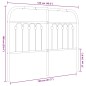 vidaXL Kopfteil Metall Weiß 120 cm