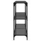 vidaXL Konsolentisch mit Glasplatte Schwarz 118,5x30x81 cm Stahl vidaXL Konsolentisch mit Glasplatte Schwarz 118,5x30x81 cm Stahl