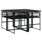 vidaXL 5-tlg. Garten-Essgruppe Schwarz Poly Rattan vidaXL 5-tlg. Garten-Essgruppe Schwarz Poly Rattan