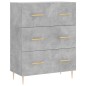 vidaXL Highboard Betongrau 69,5x34x180 cm Holzwerkstoff vidaXL Highboard Betongrau 69,5x34x180 cm Holzwerkstoff