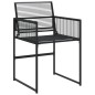 vidaXL 5-tlg. Garten-Essgruppe Schwarz Poly Rattan vidaXL 5-tlg. Garten-Essgruppe Schwarz Poly Rattan