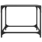 vidaXL Couchtisch mit Glasplatte Schwarz 50x50x40 cm Stahl vidaXL Couchtisch mit Glasplatte Schwarz 50x50x40 cm Stahl