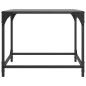 vidaXL Couchtisch mit Glasplatte Schwarz 50x50x40 cm Stahl vidaXL Couchtisch mit Glasplatte Schwarz 50x50x40 cm Stahl