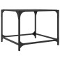 vidaXL Couchtisch mit Glasplatte Schwarz 50x50x40 cm Stahl vidaXL Couchtisch mit Glasplatte Schwarz 50x50x40 cm Stahl