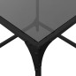 vidaXL Couchtisch mit Glasplatte Schwarz 50x50x40 cm Stahl vidaXL Couchtisch mit Glasplatte Schwarz 50x50x40 cm Stahl