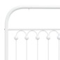 vidaXL Kopfteil Metall Weiß 140 cm vidaXL Kopfteil Metall Weiß 140 cm