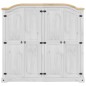 vidaXL Kleiderschrank Corona Weiß 194x52x186 cm Massivholz Kiefer vidaXL Kleiderschrank Corona Weiß 194x52x186 cm Massivholz Kiefer