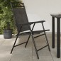 vidaXL Klappbare Gartenstühle 2 Stk. Graumeliert Stahl und Textilene vidaXL Klappbare Gartenstühle 2 Stk. Graumeliert Stahl und Textilene