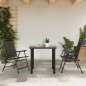 vidaXL Klappbare Gartenstühle 2 Stk. Graumeliert Stahl und Textilene vidaXL Klappbare Gartenstühle 2 Stk. Graumeliert Stahl und Textilene