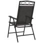 vidaXL Klappbare Gartenstühle 2 Stk. Graumeliert Stahl und Textilene vidaXL Klappbare Gartenstühle 2 Stk. Graumeliert Stahl und Textilene