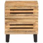 vidaXL Nachttisch 40x34x46 cm Raues Mangoholz vidaXL Nachttisch 40x34x46 cm Raues Mangoholz