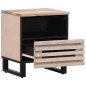 vidaXL Nachttisch 40x34x46 cm Gebleichtes Massivholz Mango vidaXL Nachttisch 40x34x46 cm Gebleichtes Massivholz Mango