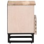 vidaXL Nachttisch 40x34x46 cm Gebleichtes Massivholz Mango vidaXL Nachttisch 40x34x46 cm Gebleichtes Massivholz Mango