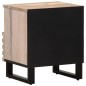 vidaXL Nachttisch 40x34x46 cm Gebleichtes Massivholz Mango vidaXL Nachttisch 40x34x46 cm Gebleichtes Massivholz Mango