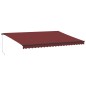 vidaXL Markise Manuell mit LED Weinrot 500x350 cm vidaXL Markise Manuell mit LED Weinrot 500x350 cm