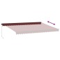 vidaXL Markise Manuell mit LED Weinrot 500x350 cm vidaXL Markise Manuell mit LED Weinrot 500x350 cm