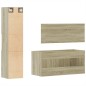 vidaXL 3-tlg. Badmöbel-Set Sonoma-Eiche Holzwerkstoff vidaXL 3-tlg. Badmöbel-Set Sonoma-Eiche Holzwerkstoff