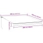 vidaXL Markise Manuell mit LED Weinrot 400x350 cm vidaXL Markise Manuell mit LED Weinrot 400x350 cm