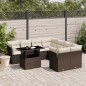vidaXL 9-tlg. Garten-Sofagarnitur mit Kissen Braun Poly Rattan vidaXL 9-tlg. Garten-Sofagarnitur mit Kissen Braun Poly Rattan