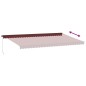 vidaXL Markise Manuell mit LED Weinrot 600x350 cm vidaXL Markise Manuell mit LED Weinrot 600x350 cm