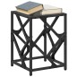 vidaXL Couchtisch mit Glasplatte Schwarz 30x30x41 cm Stahl vidaXL Couchtisch mit Glasplatte Schwarz 30x30x41 cm Stahl