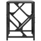 vidaXL Couchtisch mit Glasplatte Schwarz 30x30x41 cm Stahl vidaXL Couchtisch mit Glasplatte Schwarz 30x30x41 cm Stahl