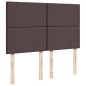 vidaXL Boxspringbett mit Matratze Dunkelbraun 140x200 cm Stoff vidaXL Boxspringbett mit Matratze Dunkelbraun 140x200 cm Stoff