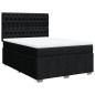 vidaXL Boxspringbett mit Matratze Schwarz 140x200 cm Stoff vidaXL Boxspringbett mit Matratze Schwarz 140x200 cm Stoff