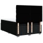 vidaXL Boxspringbett mit Matratze Schwarz 140x200 cm Stoff vidaXL Boxspringbett mit Matratze Schwarz 140x200 cm Stoff
