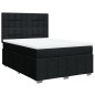vidaXL Boxspringbett mit Matratze Schwarz 140x200 cm Stoff vidaXL Boxspringbett mit Matratze Schwarz 140x200 cm Stoff