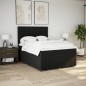 vidaXL Boxspringbett mit Matratze Schwarz 140x200 cm Stoff vidaXL Boxspringbett mit Matratze Schwarz 140x200 cm Stoff