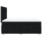 vidaXL Boxspringbett mit Matratze Schwarz 140x200 cm Stoff vidaXL Boxspringbett mit Matratze Schwarz 140x200 cm Stoff