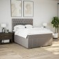 vidaXL Boxspringbett mit Matratze Taupe 140x200 cm Stoff vidaXL Boxspringbett mit Matratze Taupe 140x200 cm Stoff