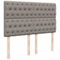 vidaXL Boxspringbett mit Matratze Taupe 140x200 cm Stoff vidaXL Boxspringbett mit Matratze Taupe 140x200 cm Stoff