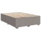 vidaXL Boxspringbett mit Matratze Taupe 140x200 cm Stoff vidaXL Boxspringbett mit Matratze Taupe 140x200 cm Stoff