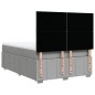 vidaXL Boxspringbett mit Matratze Hellgrau 140x200 cm Stoff vidaXL Boxspringbett mit Matratze Hellgrau 140x200 cm Stoff